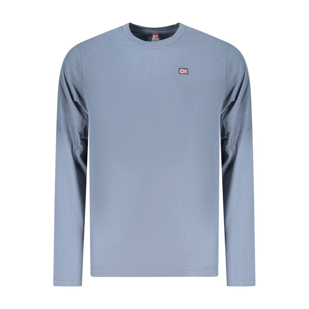 Norwegen 1963 Blaues Baumwoll-T-Shirt für Herren