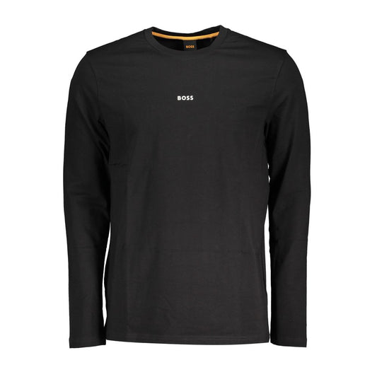 Hugo Boss – Schwarzes Baumwoll-T-Shirt