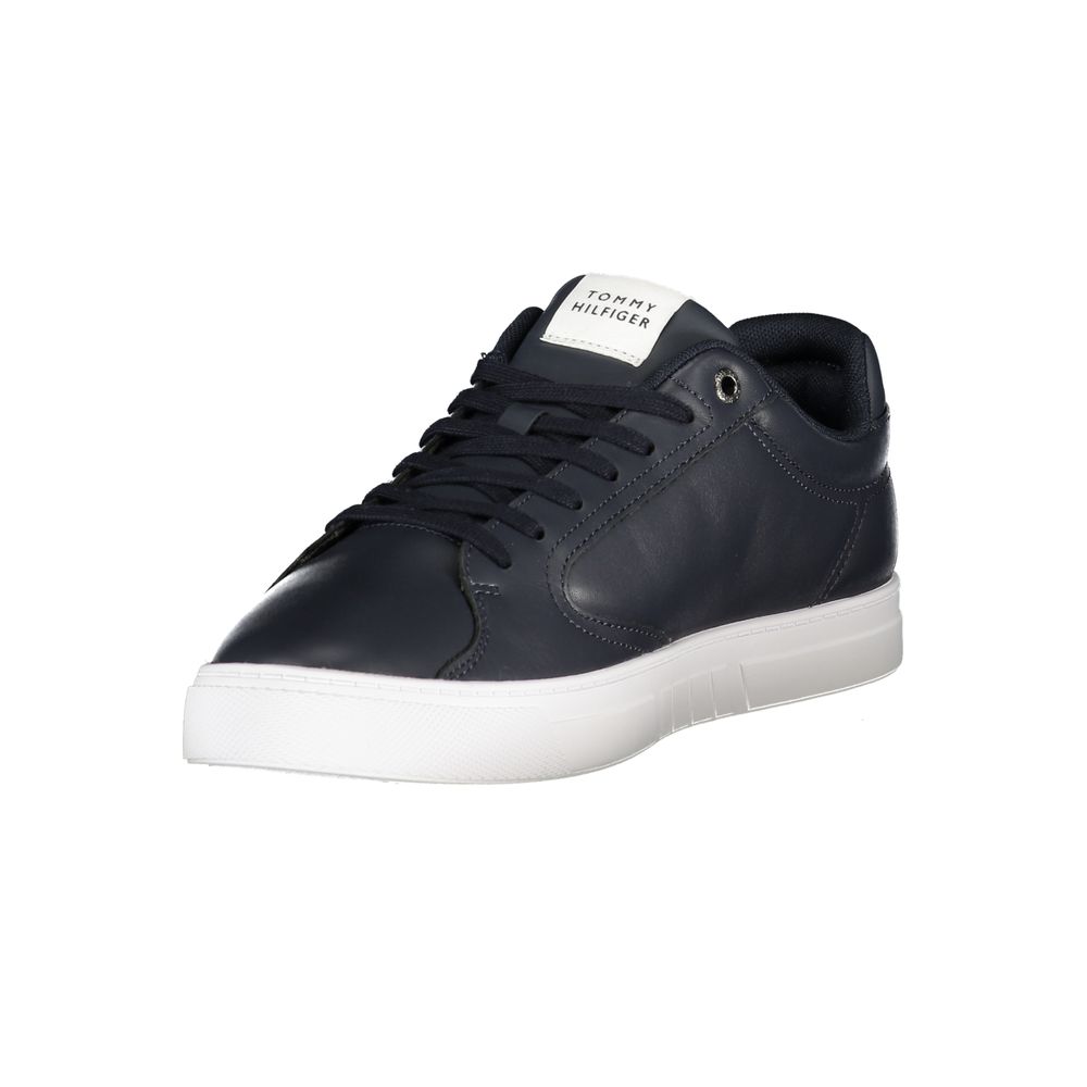 Tommy Hilfiger – Blaue Leder-Sneaker für Herren
