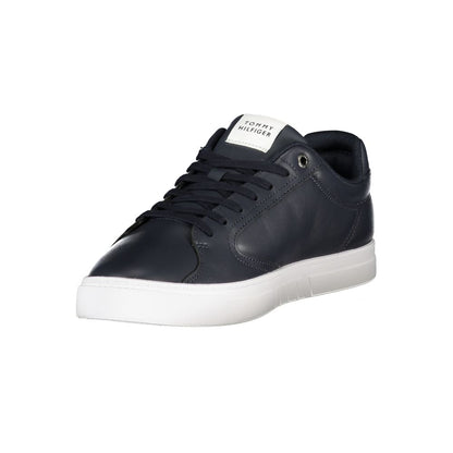 Tommy Hilfiger – Blaue Leder-Sneaker für Herren