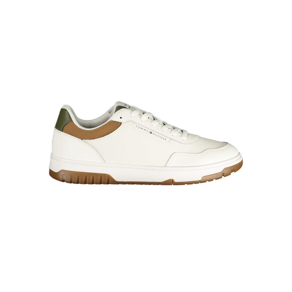 Tommy Hilfiger – Weiße Leder-Sneaker für Herren