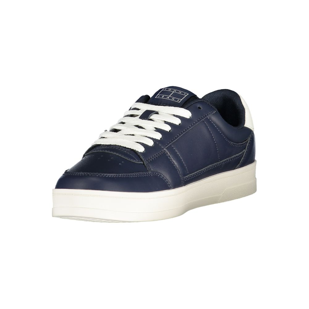 Tommy Hilfiger – Blaue Leder-Sneaker für Herren