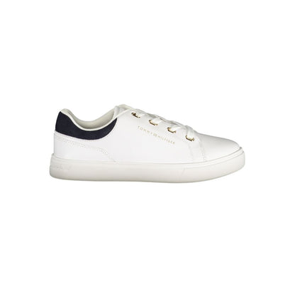 Tommy Hilfiger – Weiße Leder-Sneaker für Damen