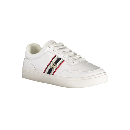 Tommy Hilfiger – Weiße Leder-Sneaker für Damen