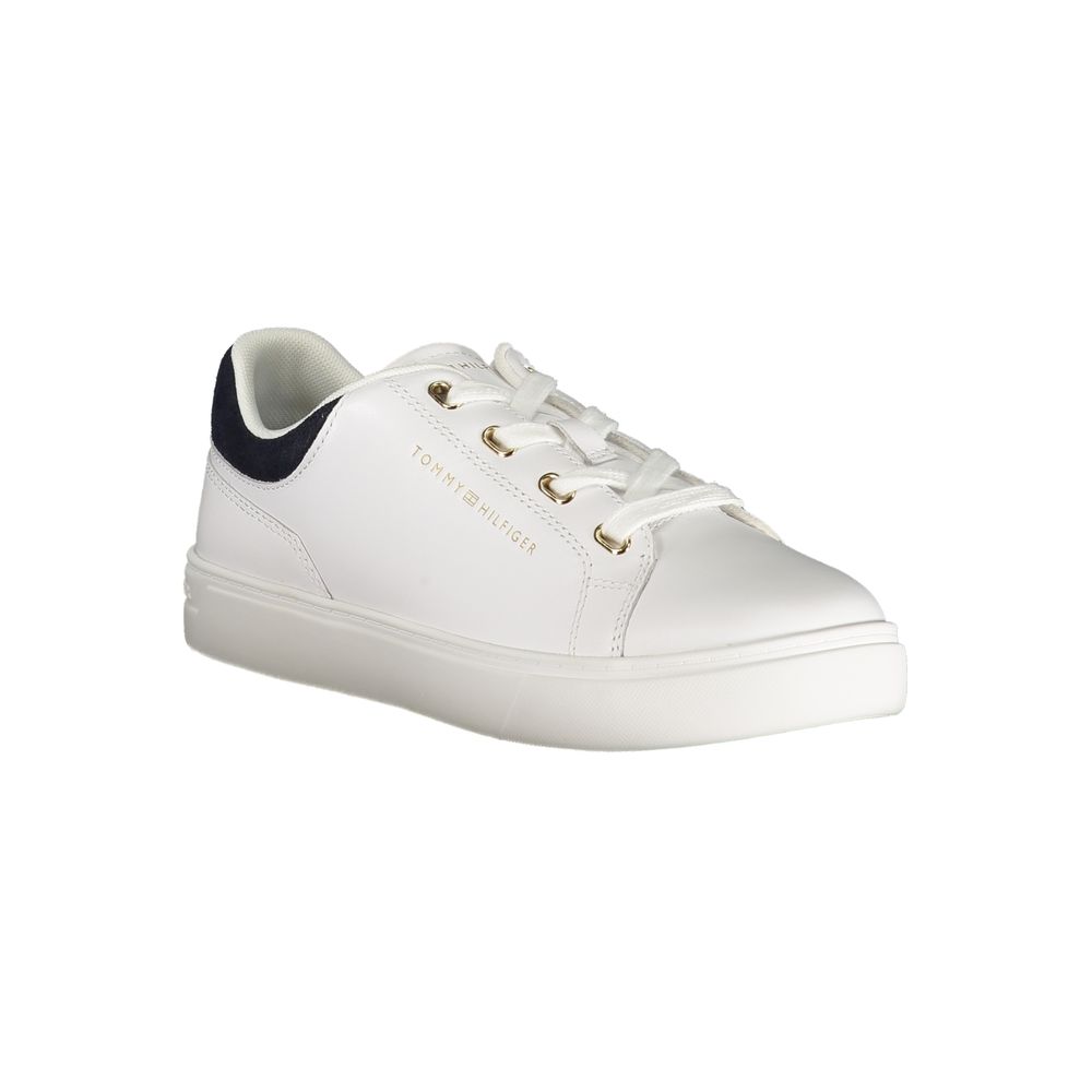 Tommy Hilfiger – Weiße Leder-Sneaker für Damen