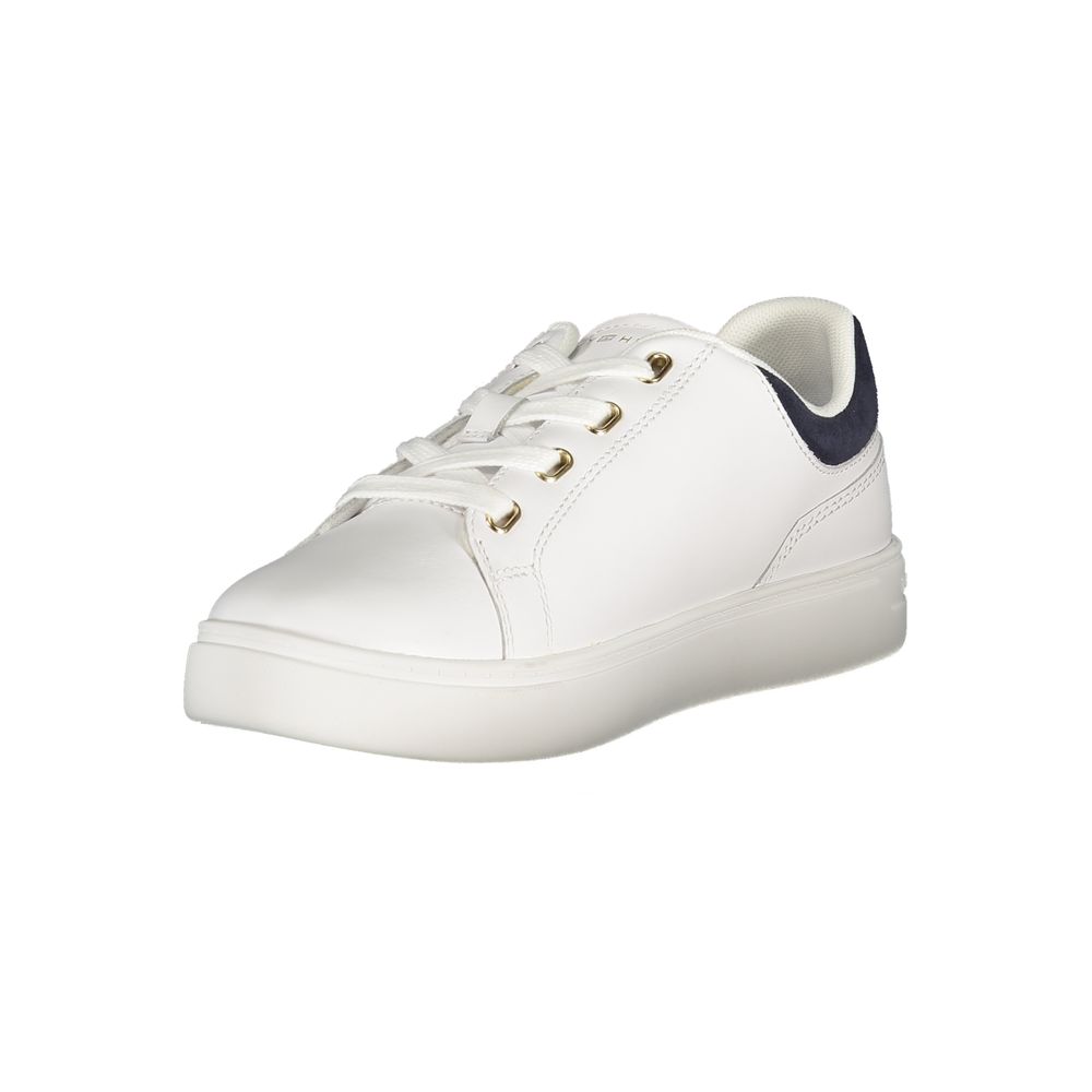 Tommy Hilfiger – Weiße Leder-Sneaker für Damen