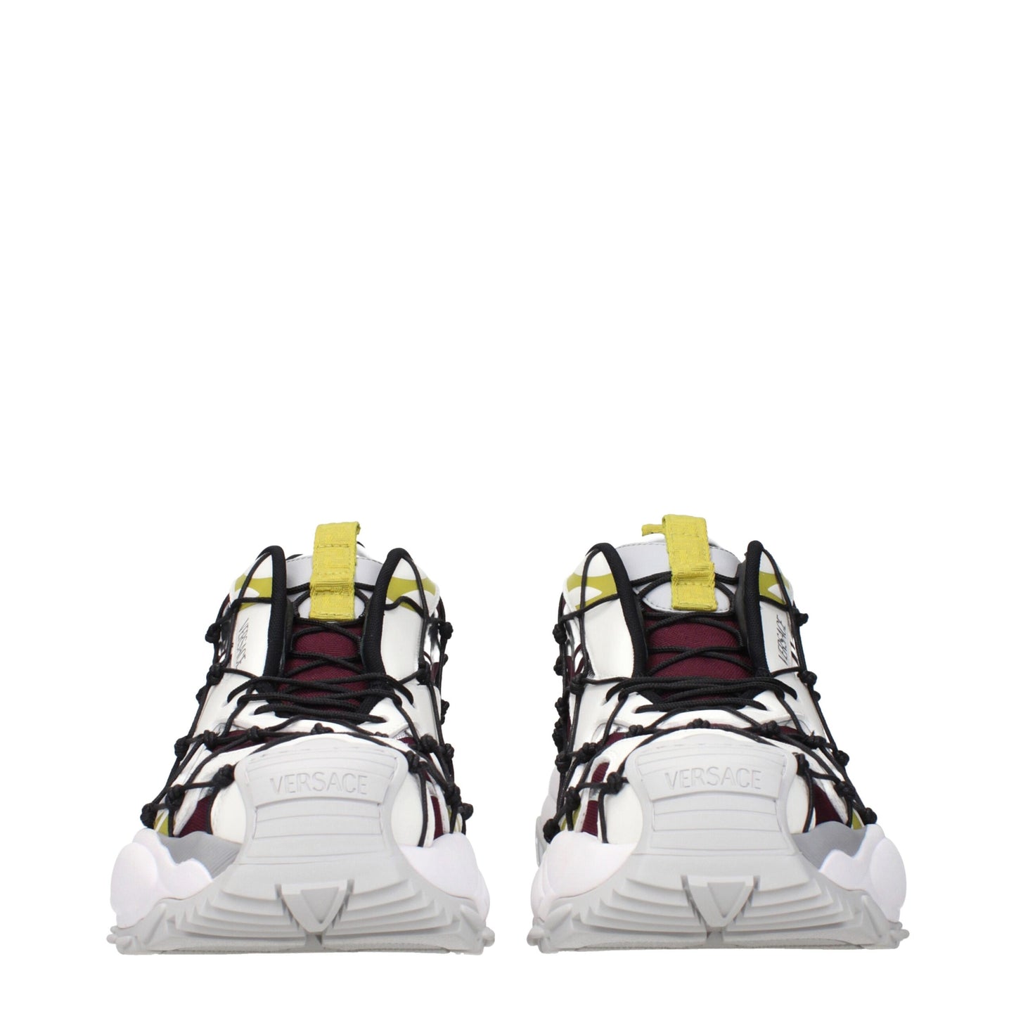 Versace – Sportliche Sneakers aus rotem Stoff