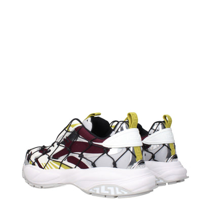 Versace – Sportliche Sneakers aus rotem Stoff