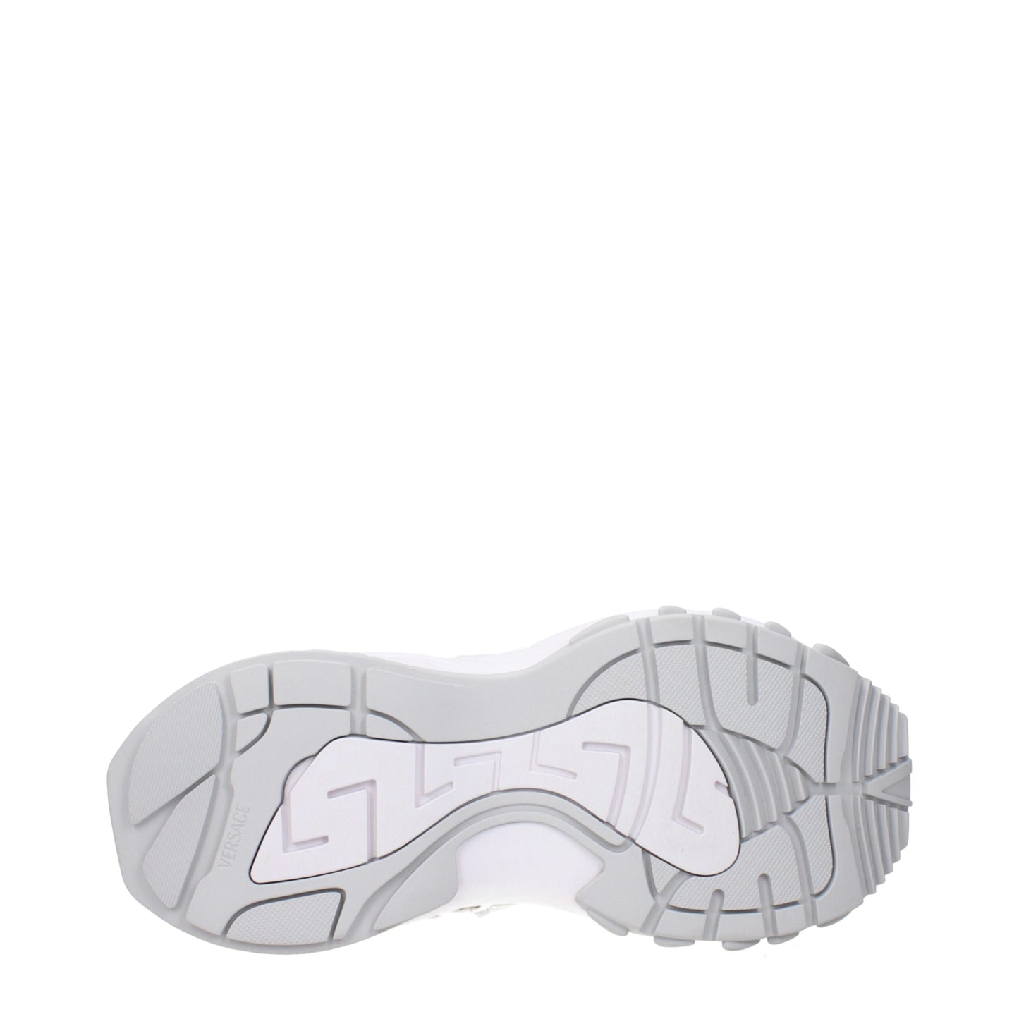 Versace – Klobige Sneakers aus weißem Stoff