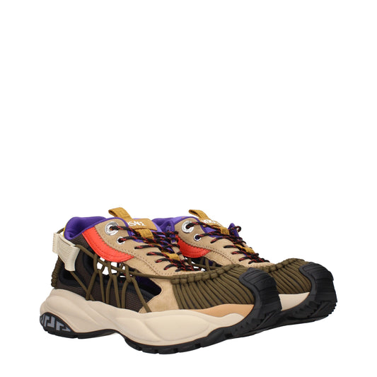 Versace Beige Sportliche Leder-Sneaker
