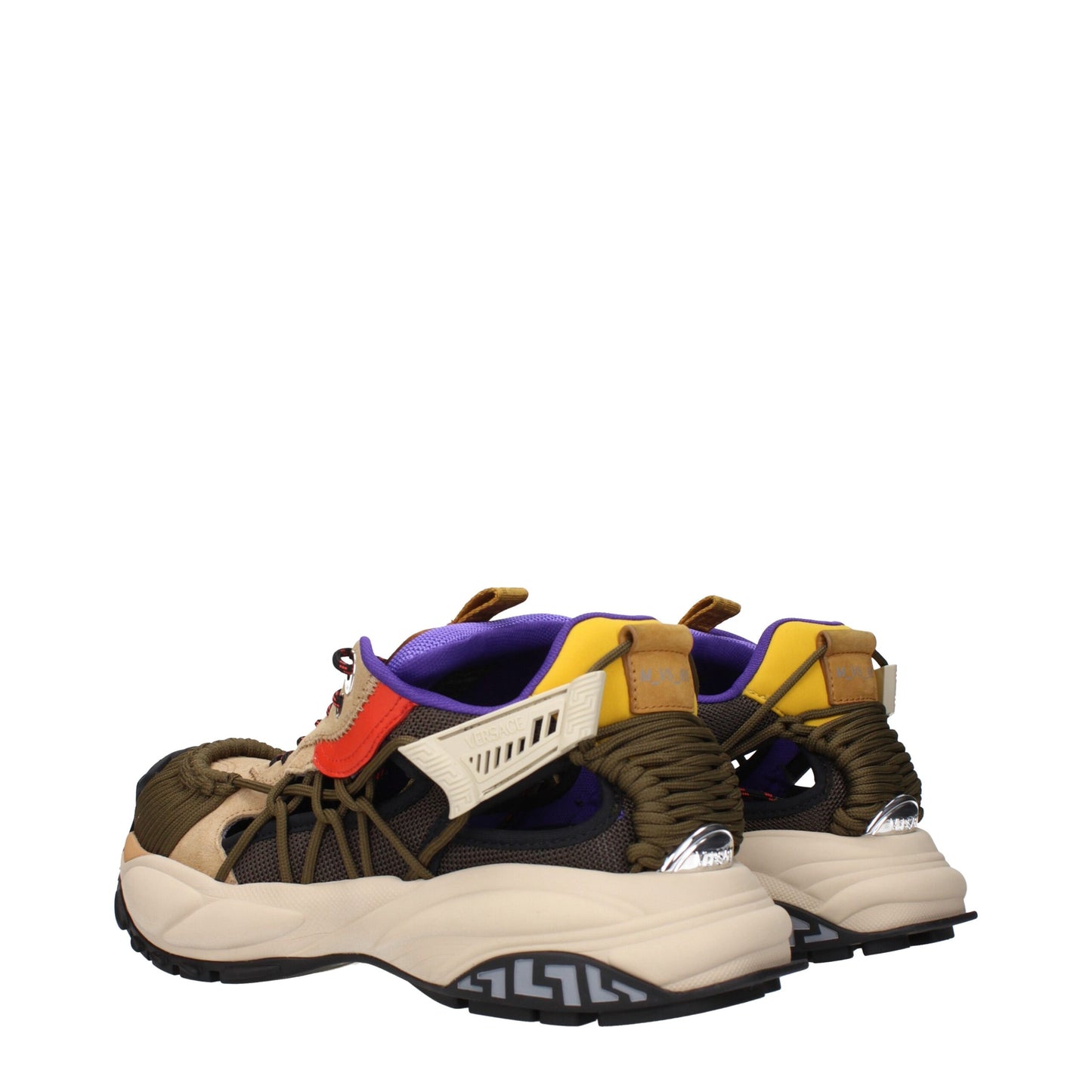 Versace Beige Sportliche Leder-Sneaker