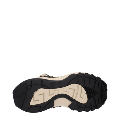 Versace Beige Sportliche Leder-Sneaker