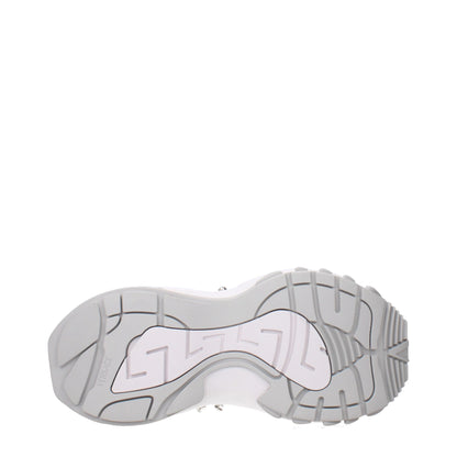 Versace – Klobige Sneakers aus weißem Stoff