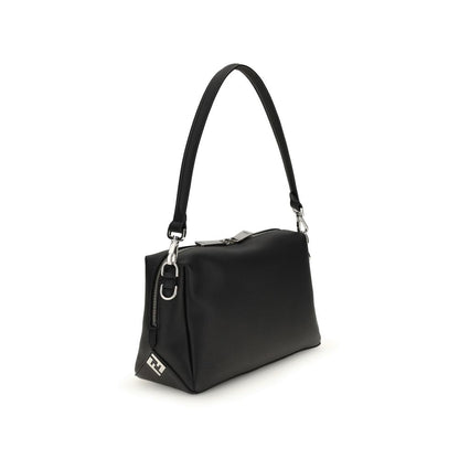 Fendi Schultertasche aus schwarzem Kalbsleder (Bos Taurus)