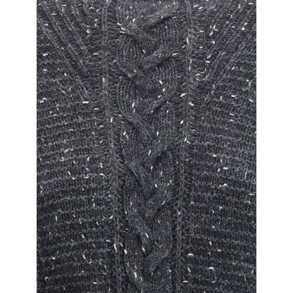 Max Mara Gray Polyamide Sweatshirt