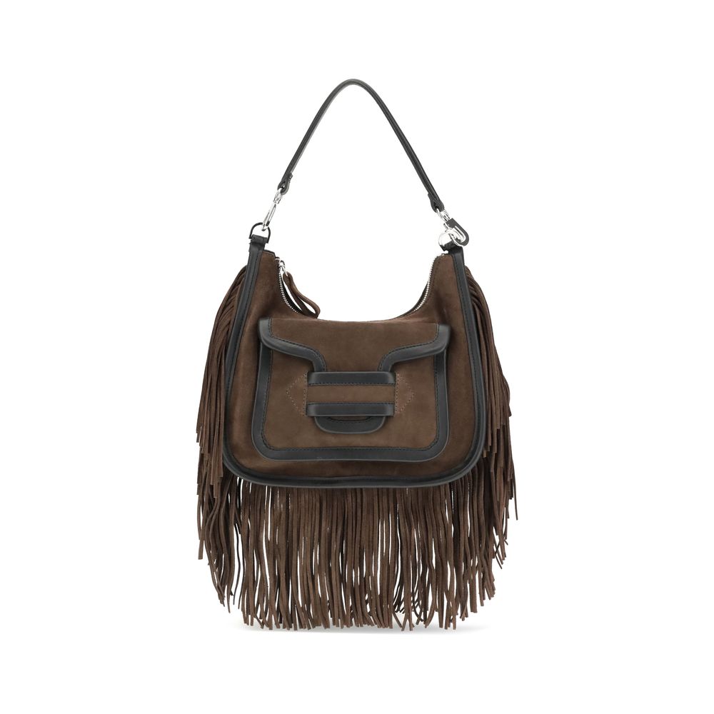 Pierre Hardy Brown Calf Leather Bos Taurus Shoulder Bag