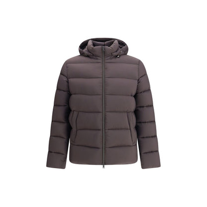 Herno Brown Polyamide Bomber
