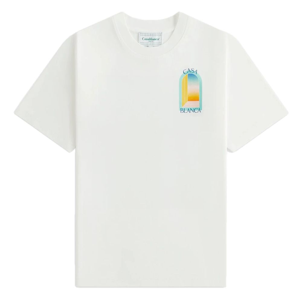 Casablanca Weißes Baumwoll-T-Shirt