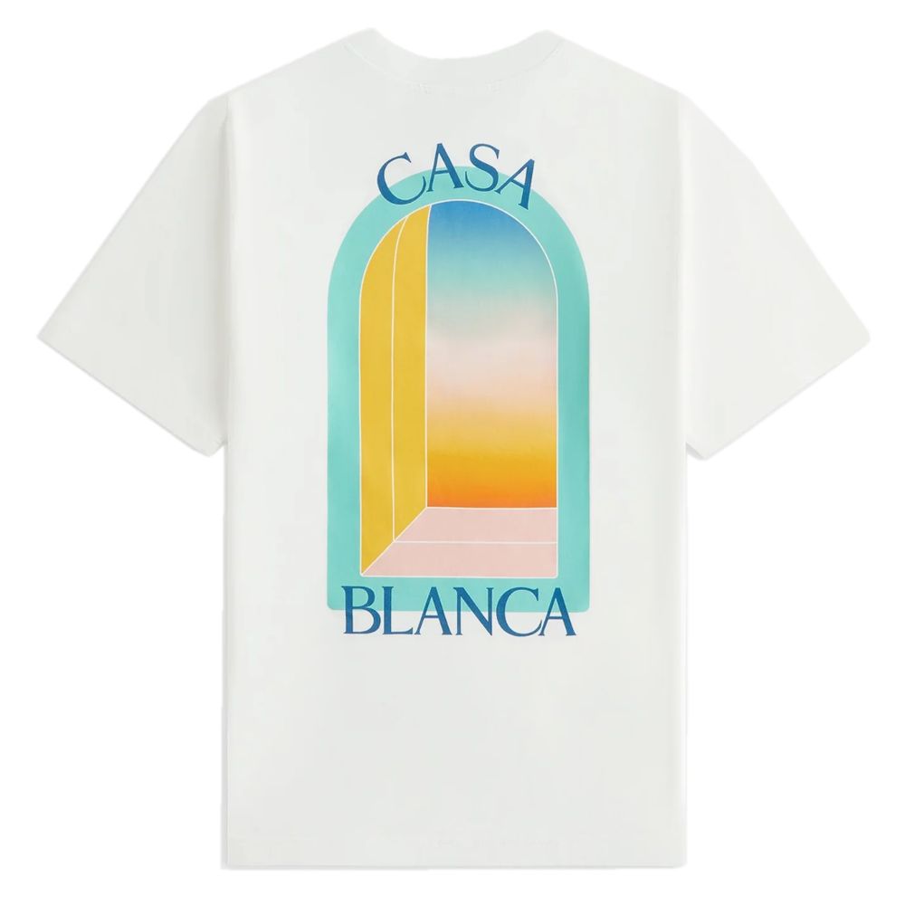 Casablanca Weißes Baumwoll-T-Shirt