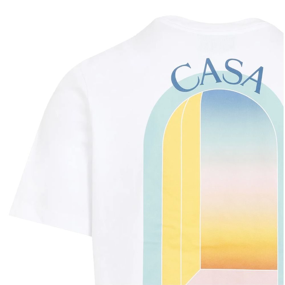 Casablanca Weißes Baumwoll-T-Shirt