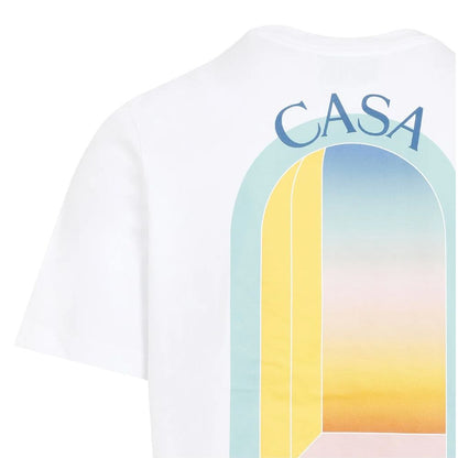 Casablanca Weißes Baumwoll-T-Shirt