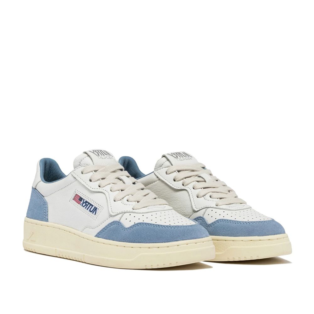 Autry – Weiße niedrige Leder-Sneaker
