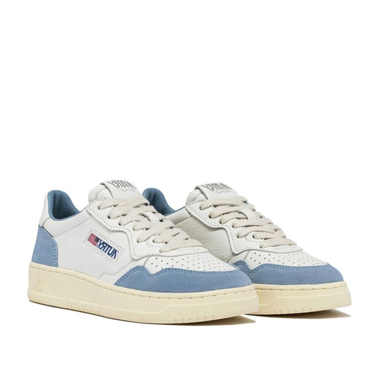 Autry – Weiße niedrige Leder-Sneaker