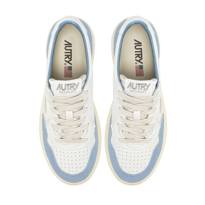 Autry – Weiße niedrige Leder-Sneaker