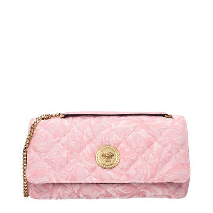 Versace Schultertasche aus pinkfarbenem Stoff