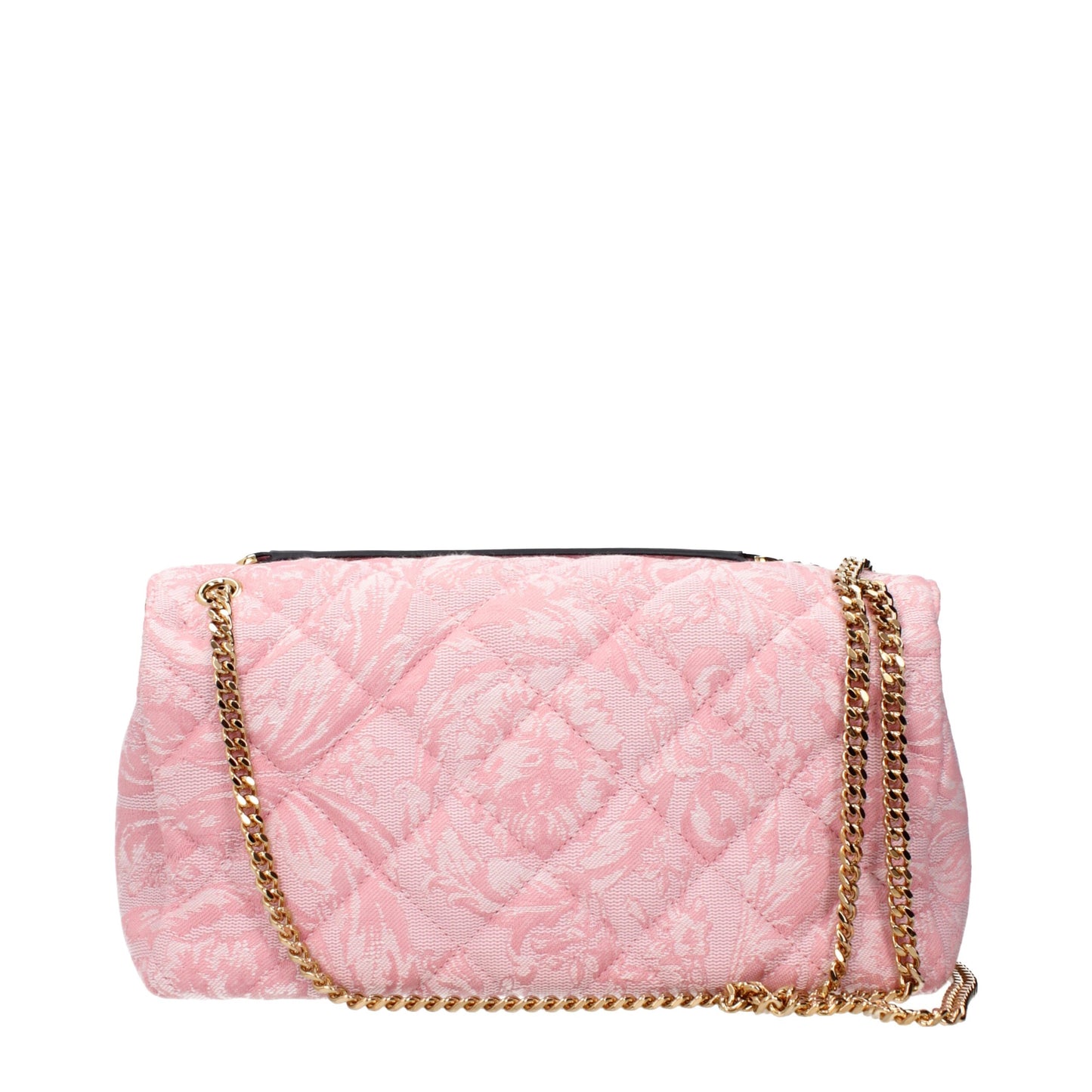 Versace Schultertasche aus pinkfarbenem Stoff