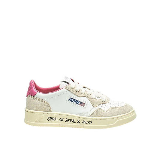Autry – Weiße niedrige Leder-Sneaker