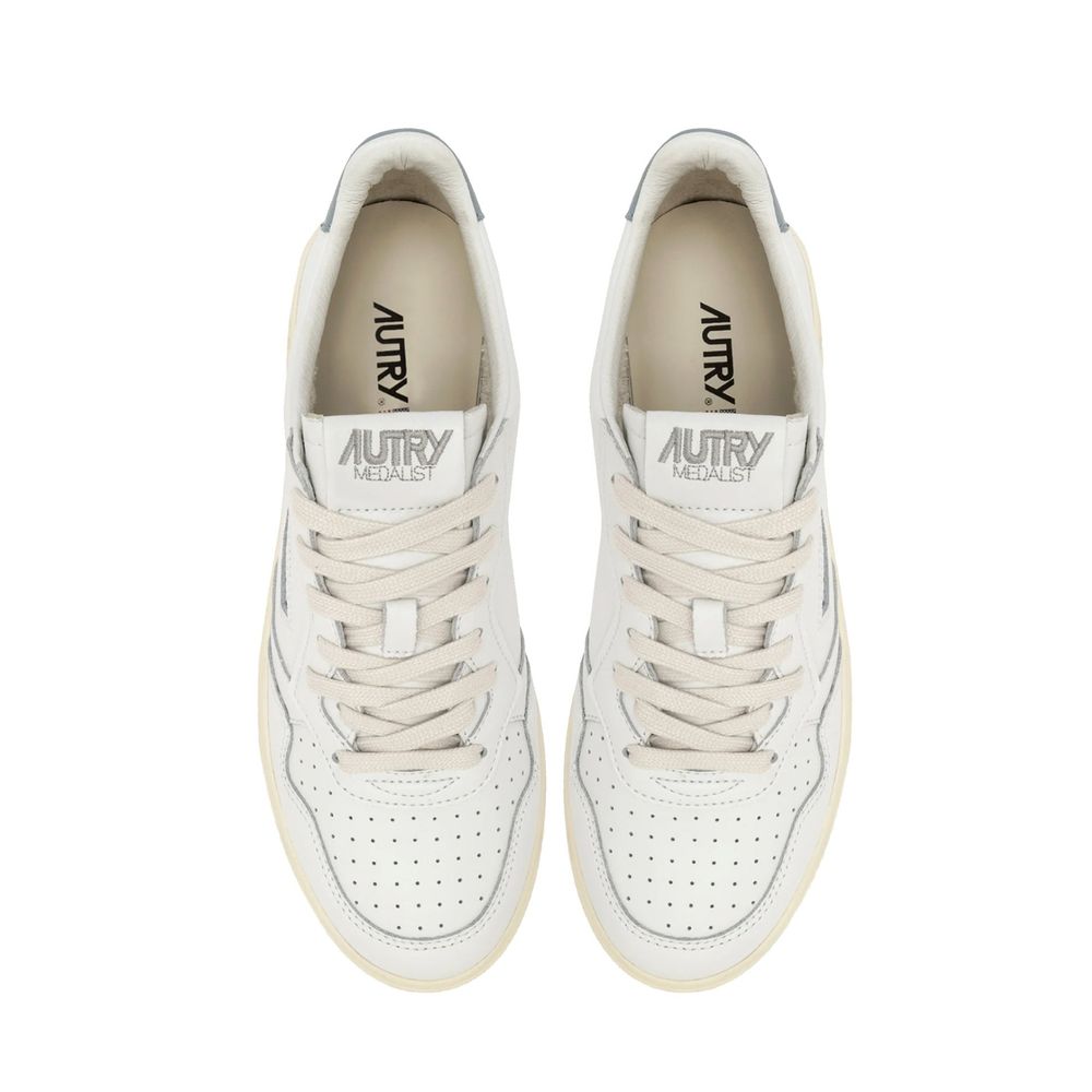 Autry – Weiße niedrige Leder-Sneaker