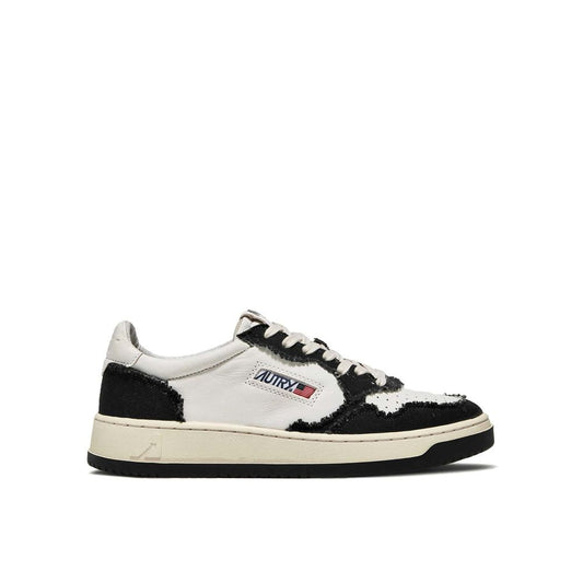 Autry – Weiße niedrige Leder-Sneaker
