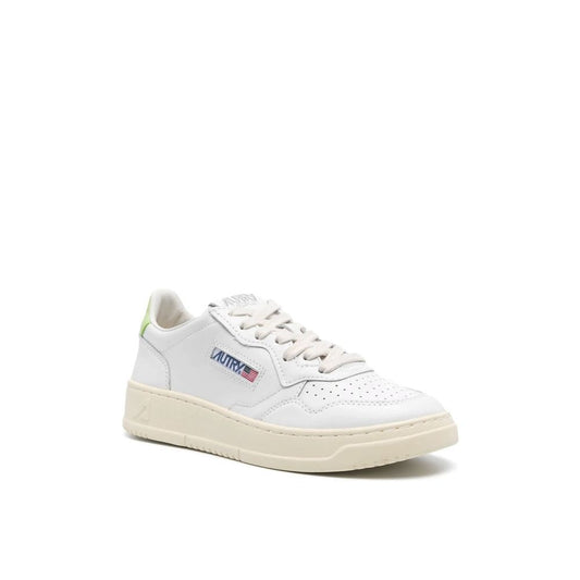 Autry – Weiße niedrige Leder-Sneaker