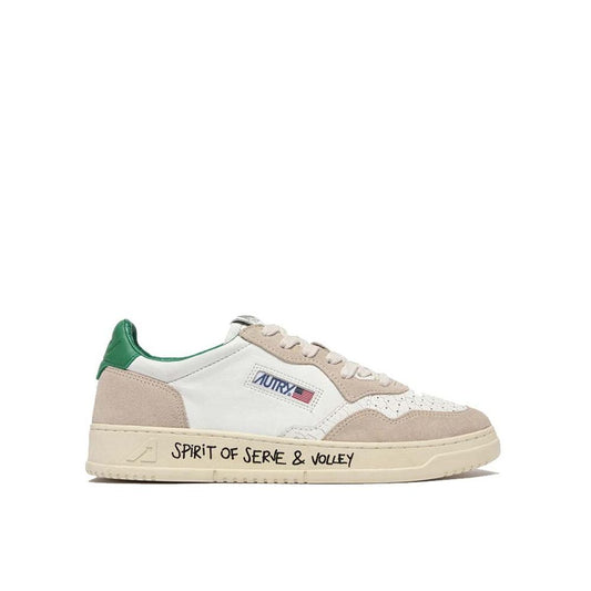 Autry – Weiße niedrige Leder-Sneaker