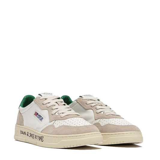 Autry – Weiße niedrige Leder-Sneaker