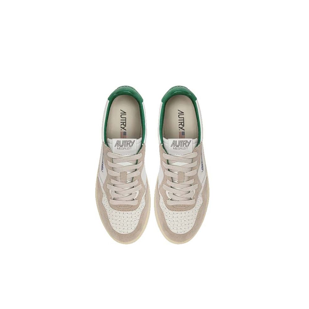 Autry – Weiße niedrige Leder-Sneaker