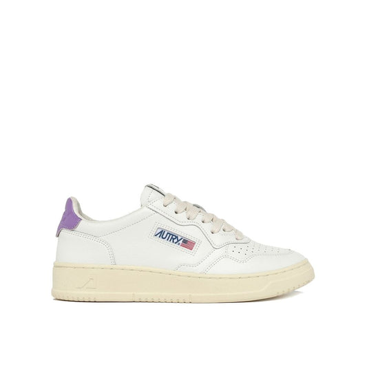 Autry – Weiße niedrige Leder-Sneaker