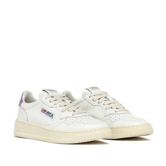 Autry – Weiße niedrige Leder-Sneaker