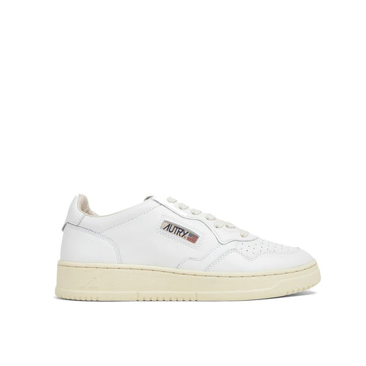 Autry – Weiße niedrige Leder-Sneaker