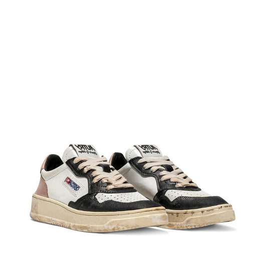 Autry – Weiße niedrige Leder-Sneaker