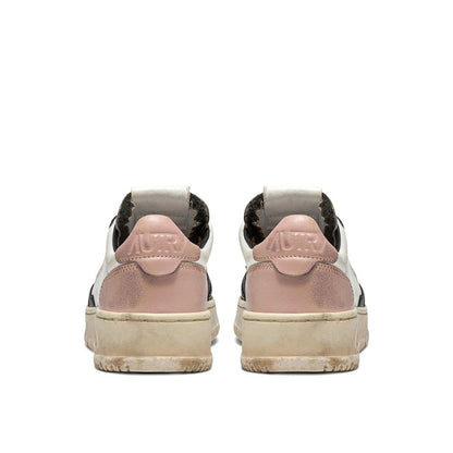 Autry – Weiße niedrige Leder-Sneaker