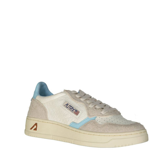 Autry – Weiße niedrige Leder-Sneaker