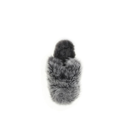 UGG Gray Leather Slippers