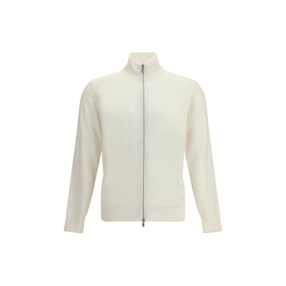 Brunello Cucinelli Kaschmircardigan in Weiß