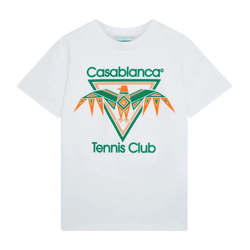 Casablanca Weißes Baumwoll-T-Shirt