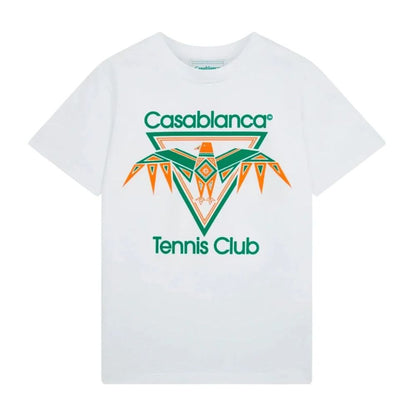 Casablanca Weißes Baumwoll-T-Shirt