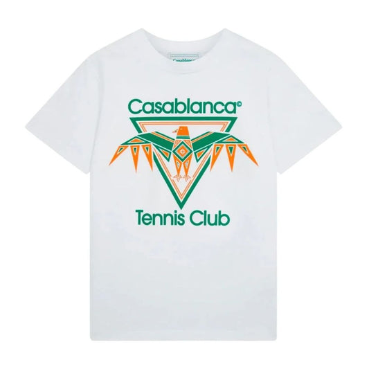 Casablanca Weißes Baumwoll-T-Shirt