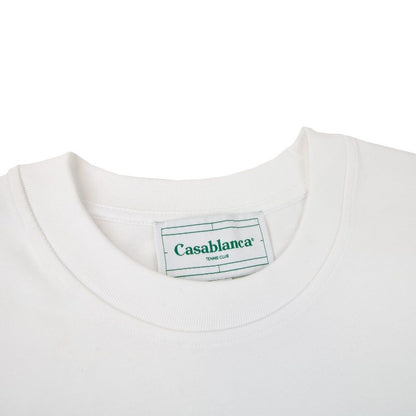 Casablanca Weißes Baumwoll-T-Shirt