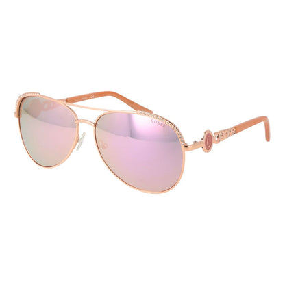 Guess Sonnenbrille aus roségoldfarbenem Metall